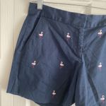 Brooks Brothers  346 Women's 6 Navy Chino Shorts Flamingo Flat Front Resort Prepp Photo 1