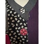 Faith by Celia Forrester Retro Patchwork Vest Size Small Purple Photo 5