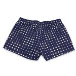 J.Crew Factory Womens Shorts 6 Printed Boardwalk Pull-On Navy Blue White Polka Photo 1