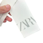 ZARA  Dress Draped‎ Tulle Mini Long Sleeve in Snakeskin Brown Size Small Photo 10