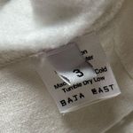 Baja East White Blue Graphic Horses Print Soft Oversized Sweatshirt Women’s XL Photo 10