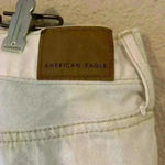 American Eagle , high rise white distressed jean short size 6 western cowgirlcore Photo 3
