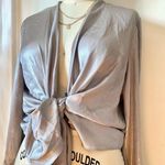 Bardot  Satin Wrap Blouse NWT Photo 0
