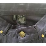 Escada Sports Pants Womens Navy Blue Cotton Twill Casual High Rise Crop 36 (6) Photo 2