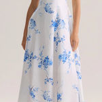 Rihoas Blue Floral Shirred A Photo 0