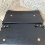 THIN SHOULDER BAG FOR LEGAL DOCUMENTS/LAPTOPS/IPADS 15” x 10” BlK/LEOPARD PRINT Black Photo 4