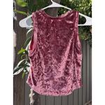 The Outfit Crushed Velvet Sleeveless Tank Top – Size M Pink Size M Photo 3