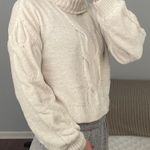 Pink Rose White Sweater  Photo 1