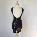 Glenrob LTD Vintage Black Sequin Sleeveless Backless Bodycon Dress Photo 4