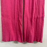 Boohoo  Pink Ribbed High Waisted Wide Leg Pants Flare Size 6 (US) Photo 2