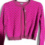 Wild Fable  size Medium pink and purple checkered button up cardigan Photo 1
