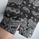 ZARA  NWT Black Bandana Print Wrap Tie Waist Blouse Top Size Small Photo 6