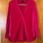 Talbots Hot Pink V-Neck Cardigan Sweater Buttons Small Photo 0