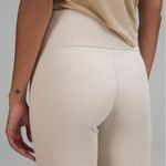 Lululemon Brushed Softstreme Rib Zip Flare Pants White Opal 14 Nwt Photo 3