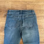 Nic+Zoe  Denim Mid Rise Straight Jeans Women’s 27 Blue Raw Hem ankle Photo 4