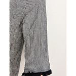 Rungolee Black White Striped Tunic Dress XS Textured Crinkle Boho Ruffle Beach Photo 4