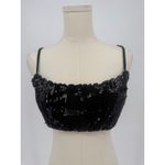 Nookie  Cascade Sequin Crop Top Black Size Large NWT Photo 5