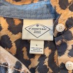 st. john's bay St. John’s Bay Leopard Button Down Shirt Photo 1