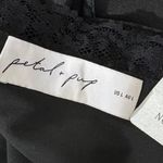 Petal and Pup  Brennan Maxi Slip Dress Black Lace V Neck Sleeveless Elegant Size L Photo 6