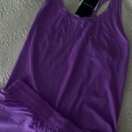 Fabletics Racerback Tank Top & shorts Purple Photo 3