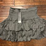 Amore Smocked Layer Skirt Gray Size L Photo 0