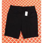 Croft & Barrow New Womens  Bermuda Shorts 16W Black Mid Rise Stretch Pull On Photo 6