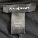 Ashley Stewart  Black Blouse with Tie Sleeves and Pleated Shoulders Size 18/20 Photo 8