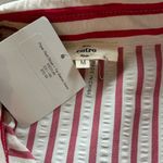 Entro NWT  Boutique Red Striped Button Down Midi Dress M Photo 9