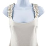 Revolve Likely Elana Sleeveless Ruffle Strap White Fitted Sheath Mini Dress Photo 5