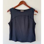 Lilla P Women's Navy Curved Seam Sleeveless Tank Top Women's Size S NWOT Blue Photo 2