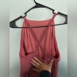 Lulus Dress Medium Mythical Kind of Love Maxi Dress Dusty Pink Cross Back Sz L Photo 3