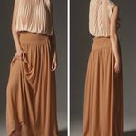 Anthropologie Smocked Sheer Flowy Maxi Skirt, Size XS Photo 1