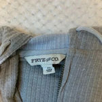 Beige Frye & Co waffle knit hooded zip up sz XL casual western fall cowgirlcore Gray Photo 1