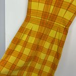 Y2K Plaid Sundress Sz XS Yellow Orange Preppy Clueless Photo 12