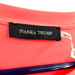 Ivanka Trump  size medium short sleeve blouse top shirt coral color zip detail‎ Photo 3