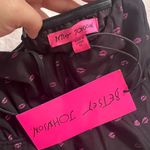 Betsey Johnson  Black and Pink Lipstick Kisses Dress Photo 4