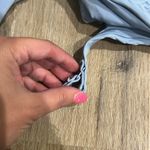 Light Blue Bikini Top with Gold Accent Size M Photo 2