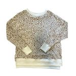 Time And Tru Womens Sweatshirt Small Animal print Leopard Relaxed fit Crew Neck Photo 0