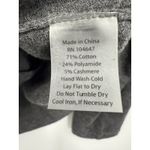 Kinross Cashmere Charcoal Gray Mock Neck Zip Up Sweater Jacket Size M Size M Photo 2