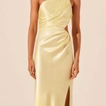 Shona joy La Lune Asymmetrical Gathered Maxi Dress - Lemon Photo 0