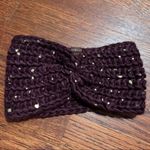 Keds Maroon Red Gold Specked Knit Headband Warmer Photo 0