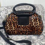 HOBO Sheila Genuine Calf Hair & Leather Leopard Satchel New with Tags Black Photo 0