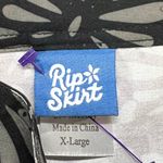 RipSkirt Hawaii Wrap Skirt Womens XL Charcoal Shibori Butterfly Length 3 Beach Black Photo 9