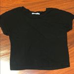 ZARA  Cute Short Sleeve Black Tee Photo 0