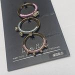 INC Size 7 Women's Gold Tone / Rhinestone Stackable Costume Rings NWT $29.50 Photo 3