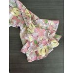 Ralph Lauren Ralph‎ Lauren Chaps Sz Small Boho Pink Ruffle Blouse Shirt Top Tropical Summer Photo 5