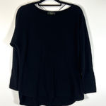 Charter Club Luxury 100% Cashmere Sweater Women PM Black Pullover Preppy Soft Photo 0