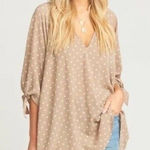 Show Me Your Mumu  Size Medium‎ Astrid Tunic Dotcha Miss Me Tunic Top Tan #GH11-5 Photo 0