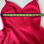 Mikey & Joey  Spaghetti Strap Peplum Hem Tank Top Cherry Hot Red Small Photo 4