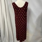 Vintage Rabbit Rabbit‎ Rabbit Rayon Slip Dress Womens M USA Made Maroon Gold Purple Size M Photo 8